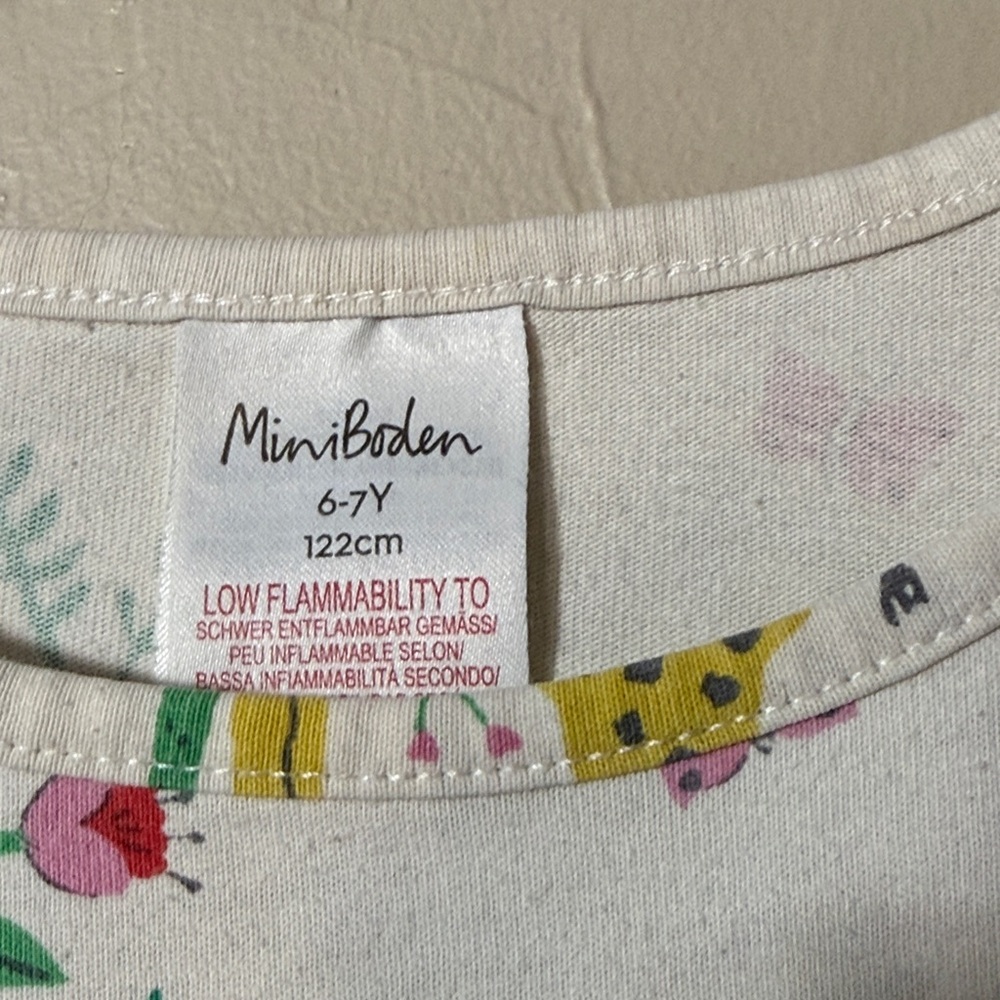 Mini Boden safari animal nightgown 6-7 - Picture 4 of 5